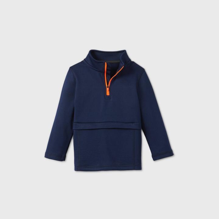 Toddler Boys' Zip Layer Sweatshirt - Cat & Jack Navy