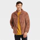 Men's Long Sleeve Faux Fur Sherpa Jacket - Goodfellow & Co Brown