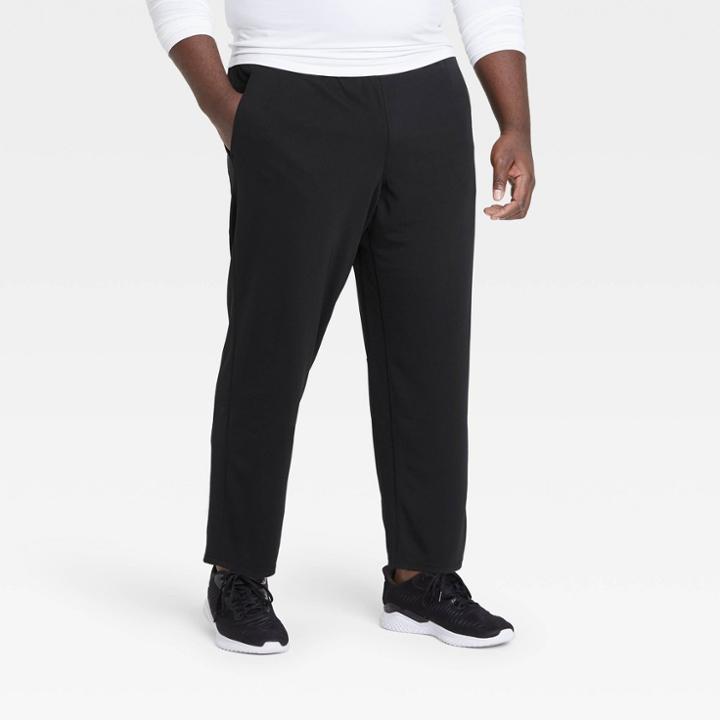 Men's Big & Tall Lightweight Train Pants - All In Motion Black