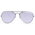 Target Women's Aviator Sunglasses With Purple Tinted Lenses -
