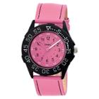Women's Crayo Fun Leather Strap Watch-light Pink,
