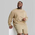 Adult Extended Size Snow Wash Sweatshirt - Original Use Brown