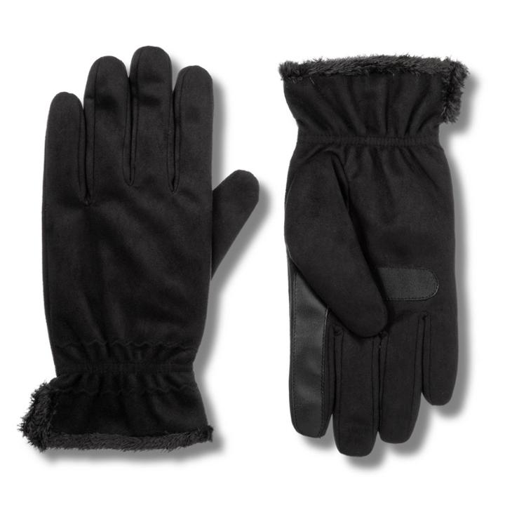Isotoner Women's Smartdri Microfiber Glove With Smartouch Technology - Black M/l, Size:
