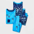 Toddler Boys' 4pc Skateboard & Guitar Tight Fit Pajama Set - Cat & Jack Blue