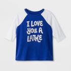 Toddler I Love You A Latke Raglan Sleeve Graphic T-shirt - Cat & Jack Blue 2t, Kids Unisex, Purple
