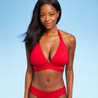 Women's Faux Wrap Bikini Top - Kona Sol Red D/dd Cup