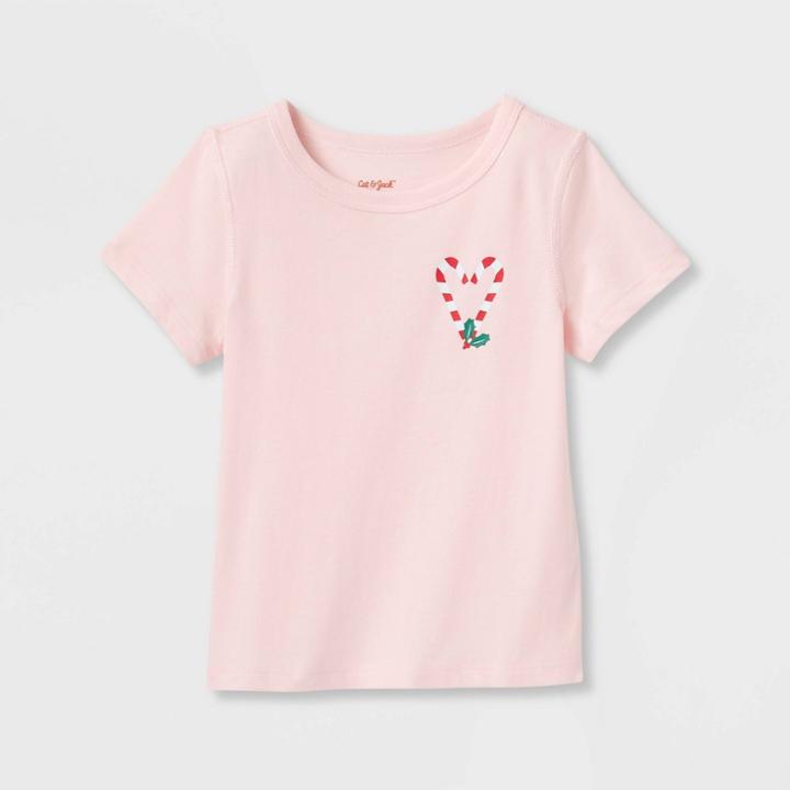 Kids' Adaptive 'candy Can Heart' Short Sleeve Graphic T-shirt - Cat & Jack