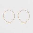 Target Gold Plated Open Wire Hoop Earrings 14kt - A New Day Yellow,