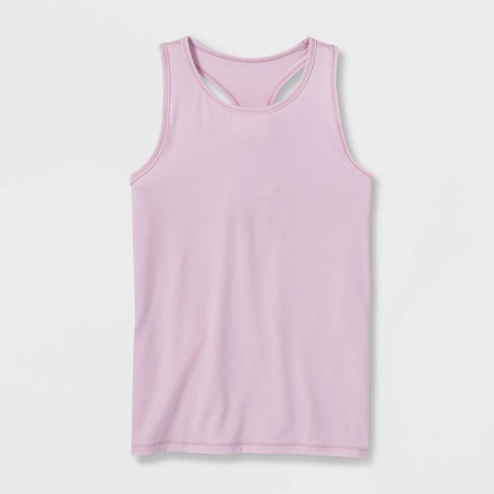 Girls' Fashion Racerback Tank Top - All In Motion Light Purple