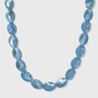 Shell Bead Necklace - A New Day Blue