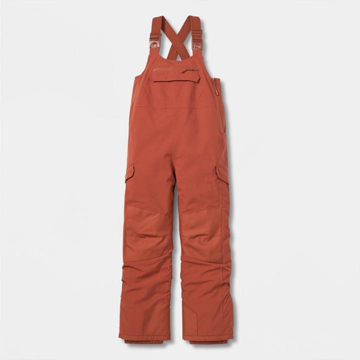 Kids' Sport Snow Bib With 3m Thinsulate Insulation - All In Motion Brown
