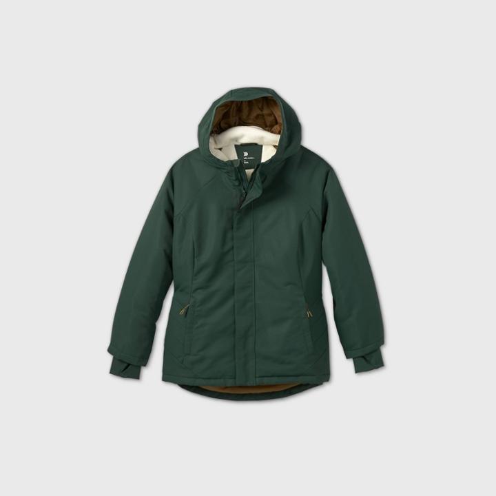 Women's Plus Size Cold Weather Softshell Jacket - All In Motion Dark Green