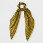 Pleated Scarf Hair Twister - Universal Thread Green