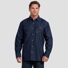 Dickies Men's Long Sleeve Button-down Shirts - Indigo (blue)