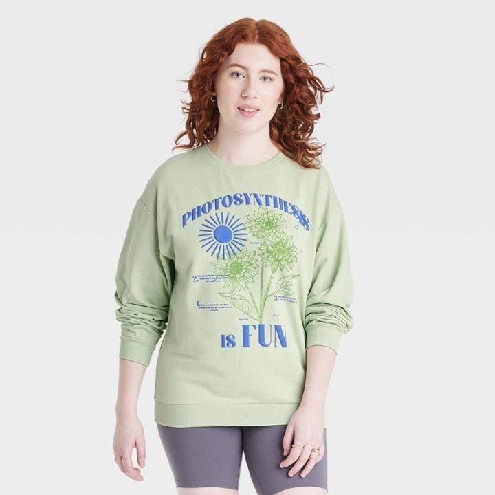 Iml Women's Photosynthesis Is Fun Graphic Sweatshirt -