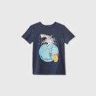 Petiteboys' Short Sleeve 'shark Bowl' Graphic T-shirt - Cat & Jack Navy