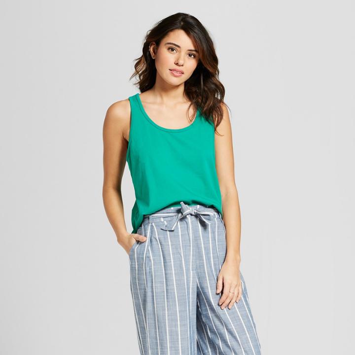 Women's Lafayette Knit Tank - Universal Thread Green