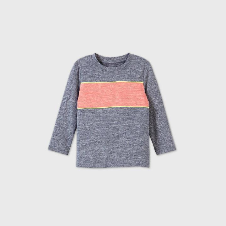 Toddler Boys' Active Long Sleeve T-shirt - Cat & Jack Navy