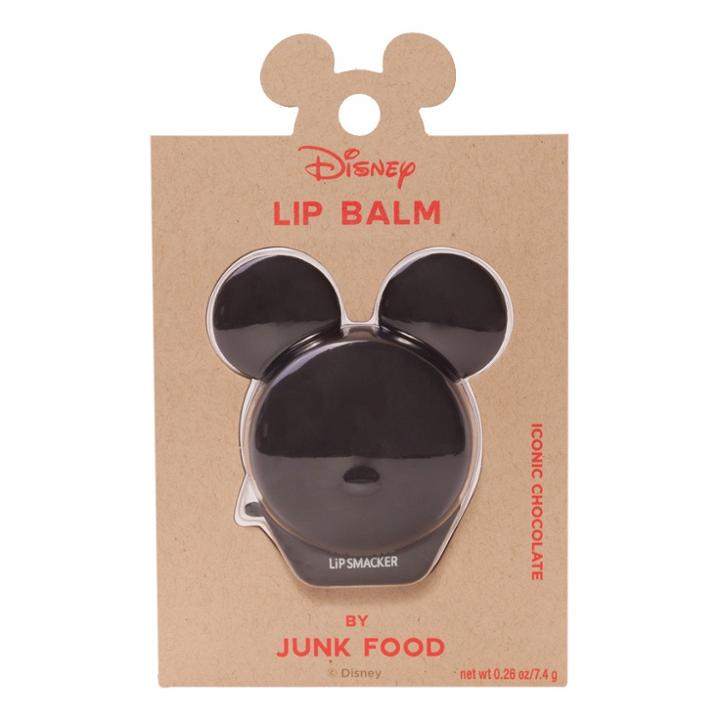 Junk Food Disney Mickey Mouse & Friends Mickey Mouse Flip Balm 81240 Iconic Chocolate Made By Lip Smackers - 0.26oz, Clear