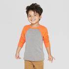 Toddler Boys' Thermal Raglan Long Sleeve T-shirt - Cat & Jack Heather Gray