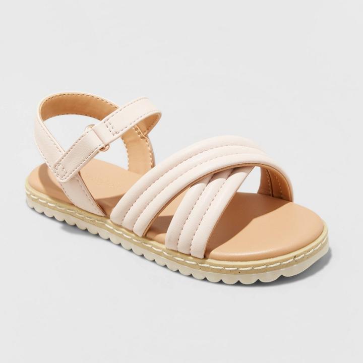 Toddler Girls' Chloe Ankle Strap Sandals - Cat & Jack Blush