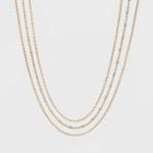 Layered Enamel Dotted Chain Necklace - Universal Thread