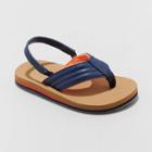 Toddler Boys' Bronx Slip-on Thong Sandals - Cat & Jack Navy