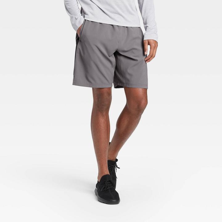 Men's Lined Run Shorts 9 - All In Motion Gray