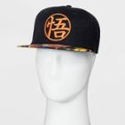Men's Dragon Ball Z Flat Brim Baseball Hat - Black