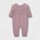 Grayson Collective Baby Girls' Solid Romper - Rose Pink Newborn