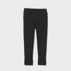 Toddler Girls' Stretch Uniform Ponte Jeggings - Cat & Jack Black