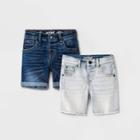Toddler Boys' 2pk Super Stretch Jean Shorts - Cat & Jack Medium Wash