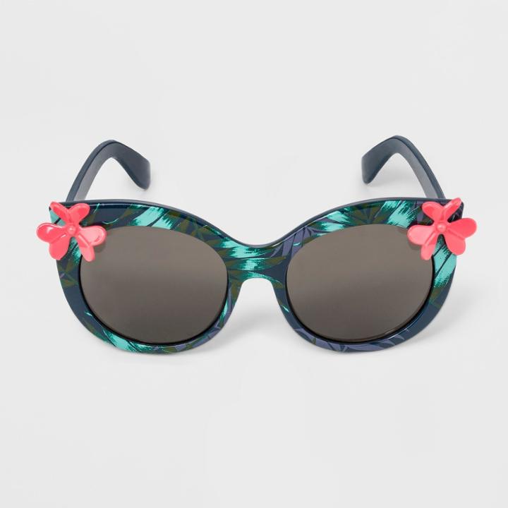 Genuine Kids From Oshkosh Toddler Girls' Cateye Sunglasses - Green