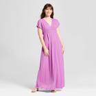 Women's Knit Kimono Maxi Dress - Mossimo Supply Co. Purple