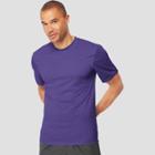 Hanes Men's Short Sleeve Cooldri Performance T-shirt -purple