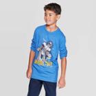 Boys' Long Sleeve Hanukkah Graphic T-shirt - Cat & Jack Blue