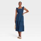 Women's Flutter Sleeveless Dress - Universal Thread Navy Blue