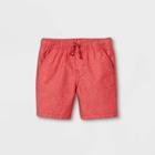 Toddler Boys' Woven Pull-on Shorts - Cat & Jack Bright Red
