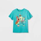 Kids' Adaptive Picnic Graphic T-shirt - Cat & Jack Turquoise Blue