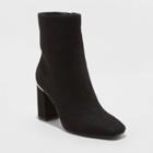 Women's Harmony Mid-shaft Heeled Fashion Boots - A New Day Black