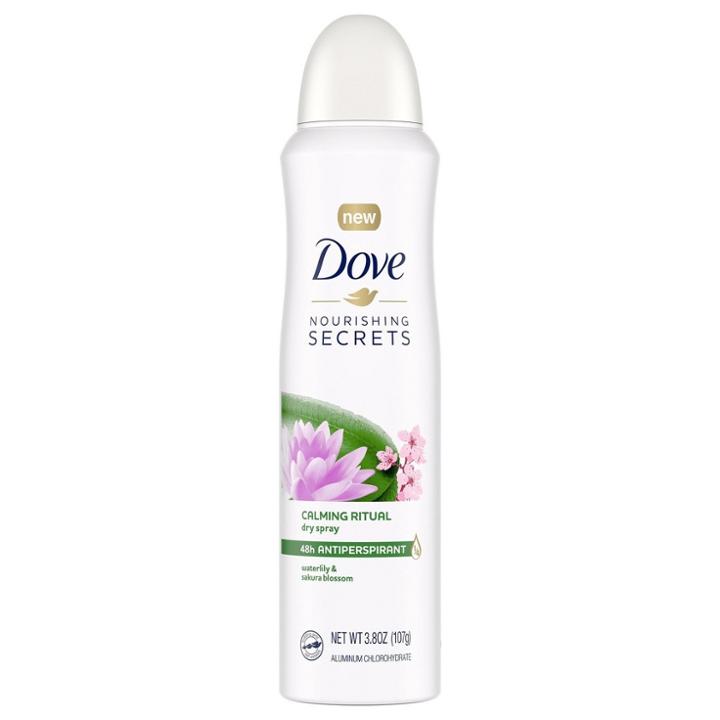 Dove Beauty Nourishing Secrets Dry Spray Waterlily + Sakura Blossom