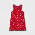 Toddler Girls' Adaptive Abdominal Access 4th Of July Dress - Cat & Jack Red