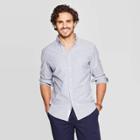 Men's Standard Fit Long Sleeve Whittier Oxford Button-down Shirt - Goodfellow & Co Divine Blue M, Men's,