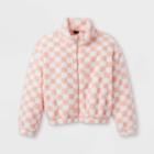 Girls' Sherpa Jacket - Art Class Pink