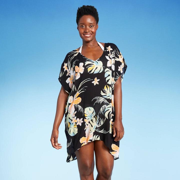 Women's V-neck Cover Up Dress - Kona Sol Multi