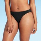 Women's High Leg Extra Cheeky Bikini Bottom - Shade & Shore Black