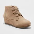 Girls' Mad Love Shelby Wedge Lace Up Fashion Boots - Tan