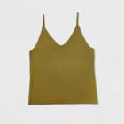 Women's Plus Size Ribbed Tank Top - Universal Thread Green 1x, Women's,