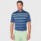 Jack Nicklaus Men's Striped Oxford Polo Shirt - Peacoat Navy