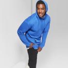 Men's Big & Tall Long Sleeve Terry Hooded Sweatshirt - Original Use Lapis Blue